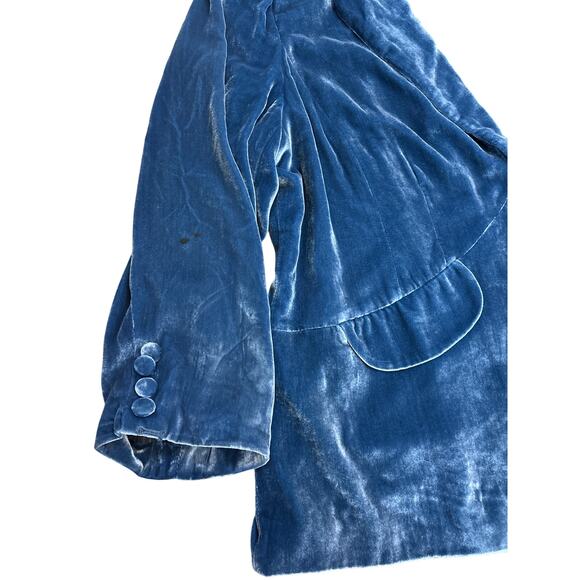 Vintage Alfani Womens Velvet Silk Rayon Blazer Jacket shoulder pads 20W - Picture 5 of 7